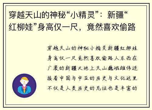 穿越天山的神秘“小精灵”：新疆“红柳娃”身高仅一尺，竟然喜欢偷路人东西